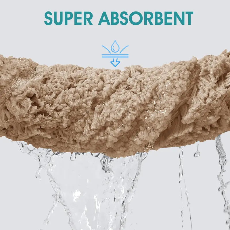 ACCUMTEK Microfiber Thick Bathroom Carpet Rugs 1/3 Piece, Flurry Non Slip Bath Rug, Ultra Soft Plush Absorbent Bathroom Mat, Machine Washable Luxury Toilet Rug Set for Tub, Shower and Bathroom