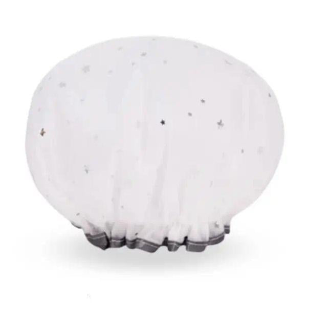 Women’s Double-Layer Waterproof Elastic Shower Cap, Reusable Eco-Friendly Leak-Proof Hair Protection Head Cover, Lightweight Multi-Purpose Accessory for Bathing Skincare Cooking And Daily Hair Care Routines