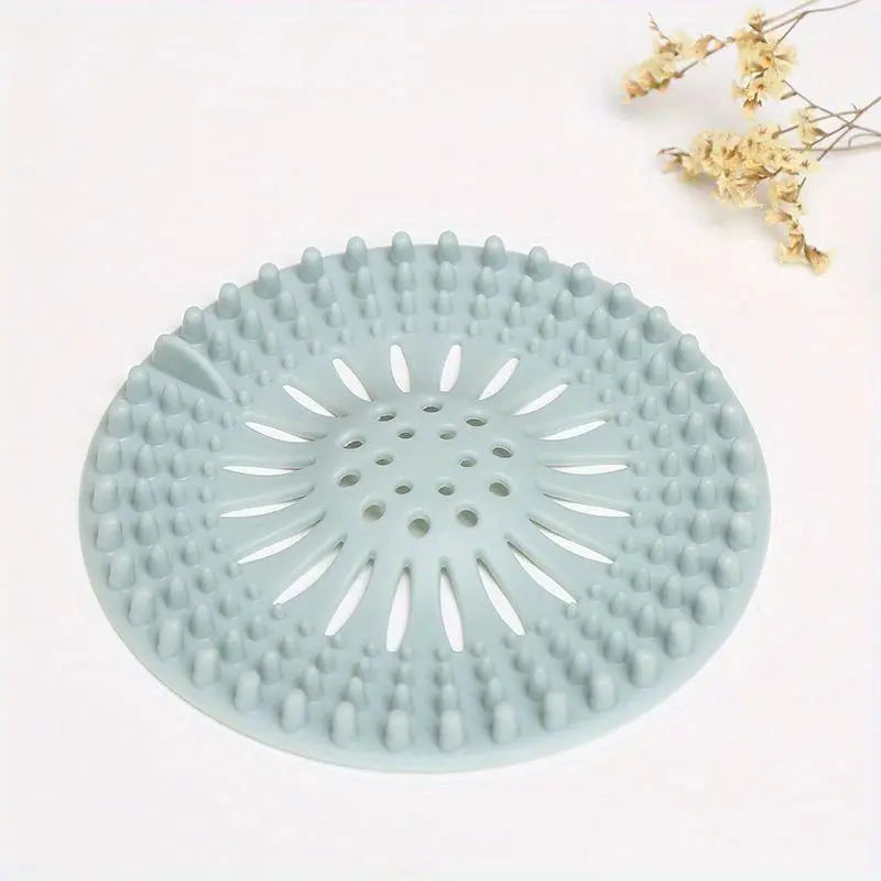 Silicone Drain Hair Catcher, 4 Counts/set Shower Drain Hair Filter, Hair Sink Filter, Bathroom Sink Stopper, Bathroom Gadgets, Bathroom Accessory, Bathroom Necessities, Anti Clogging Drainage, Home Supplies