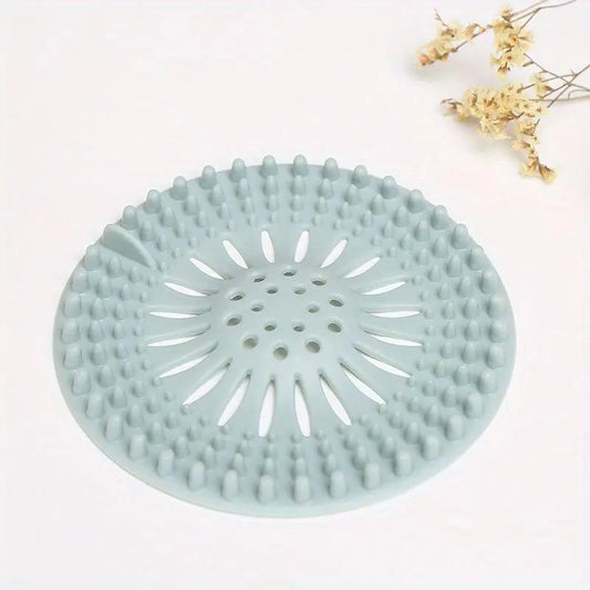 Silicone Drain Hair Catcher, 4 Counts/set Shower Drain Hair Filter, Hair Sink Filter, Bathroom Sink Stopper, Bathroom Gadgets, Bathroom Accessory, Bathroom Necessities, Anti Clogging Drainage, Home Supplies