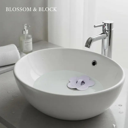 Bathroom Sink Drain Hair Catcher – Flower Shape Anti-Jam Filter,Silicone Sink Drain Strainer,Kitchen Shower Bathroom Laundry Food Waste