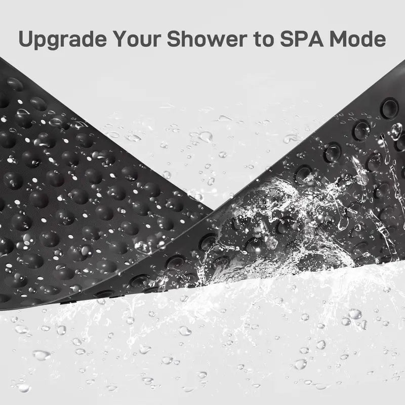 Nonslip PVC Bathtub Mat - 47x16 inch Extra Long Soft Cushioned Bathroom Mat with 200+ Suction Cups, Drainage Holes, Massage Texture, Machine Washable Easy to Clean, Safe for Kids, Home Bathroom Supplies