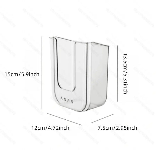 Wall-Mounted Wet Wipes Storage Box, 1 Count Punch-Free Tissue Storage Box, Multifunctional Storage Box for Bathroom, Home Organizer, Tissue Holder, Bathroom Accessory, Bathroom Organization
