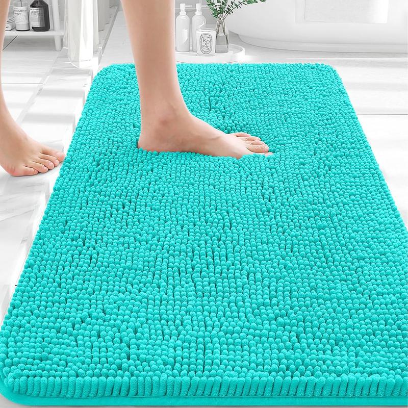 Bathroom Rugs 30x20, Extra Soft Absorbent Chenille Bath Rugs, Rubber Backing Quick Dry, Machine Washable Bath Mats for Bathroom Floor, Tub and Shower, Home Decor Accessories
