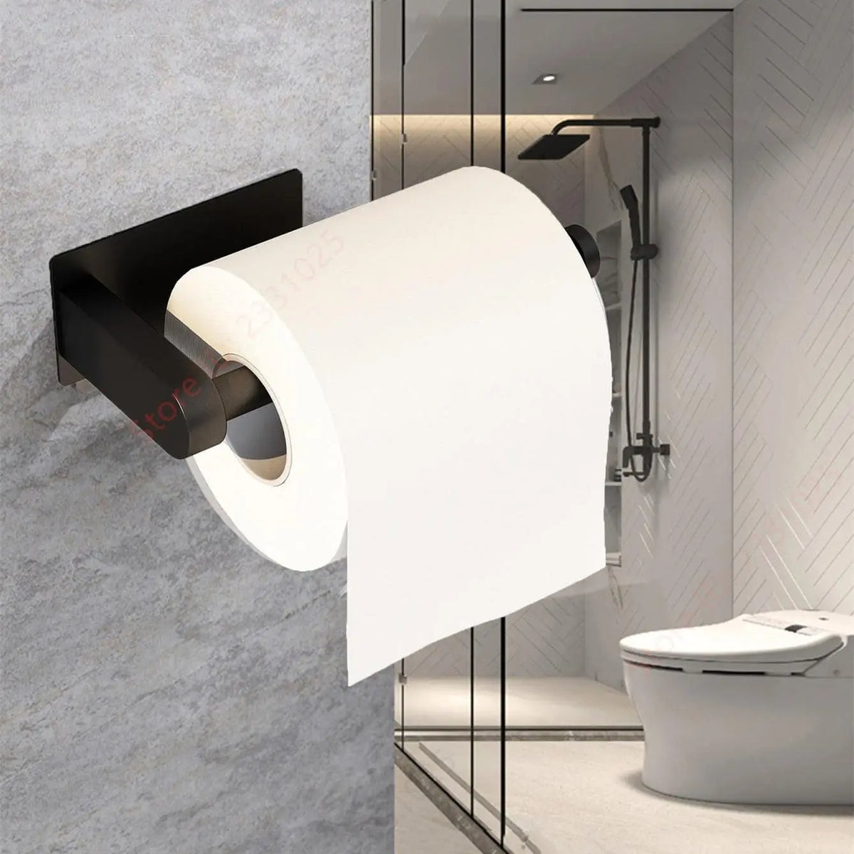 Wall-Mounted Toilet Paper Holder, Toilet Paper Organizer, Toilet Paper Storage Rack, Self-Adhesive Stainless Steel Toilet Paper Dispenser for Kitchen and Bathroom, Durable and Convenient Bathroom Accessories #GLOBAL PICKS
