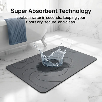 High-Density 2000g/m² Absorbent Bath Mat, Quick-Dry Non-Slip Rubber Bottom, Bathroom Rug, Indoor Door Mat, Summer Home Decor, Bath Mats For Bathroom, Nonslip Bathroom Rugs, Quick Drying Bath Mat