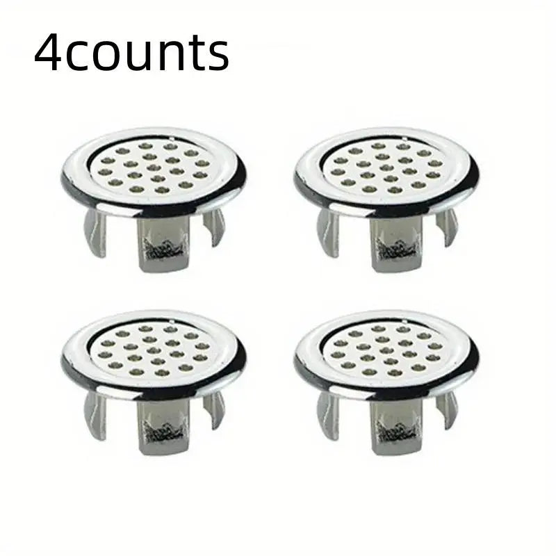 Round Basin Sink Overflow Cover Ring Insert Replacement, Durable Construction & Easy Installation Sink Overflow Ring Cover Insert, Bathroom Accessories Set, Bathroom Gadgets