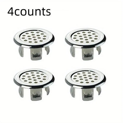 Round Basin Sink Overflow Cover Ring Insert Replacement, Durable Construction & Easy Installation Sink Overflow Ring Cover Insert, Bathroom Accessories Set, Bathroom Gadgets