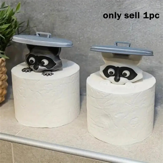 Bear Toilet Paper Holder Set, Fun Bathroom Kit, 3D Printed Bear Design, Cute Bath Decor, Humorous Napkin Roll Storage, Toilet Paper Organizer, Bathroom Accessories, Restroom Accessories, Bathroom Essentials Accessories, Bathroom Supplies